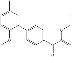 ETHYL 4-(2-METHOXY-5-METHYLPHENYL)BENZOYLFORMATE Struktur