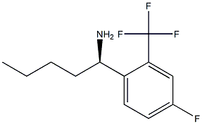 (1R)-1-[4-FLUORO-2-(TRIFLUOROMETHYL)PHENYL]PENTYLAMINE Struktur