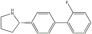 (2S)-2-[4-(2-FLUOROPHENYL)PHENYL]PYRROLIDINE Struktur