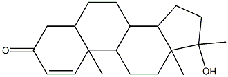 17-HYDROXY-10,13,17-TRIMETHYL-4,5,6,7,8,9,10,11,12,13,14,15,16,17-TETRADECAHYDROCYCLOPENTA[A]PHENANTHREN-3-ONE Struktur