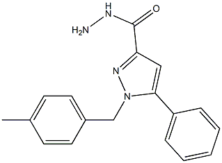 1-(4-METHYLBENZYL)-5-PHENYL-1H-PYRAZOLE-3-CARBOHYDRAZIDE Struktur