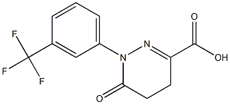 6-OXO-1-[3-(TRIFLUOROMETHYL)PHENYL]-1,4,5,6-TETRAHYDROPYRIDAZINE-3-CARBOXYLIC ACID Struktur