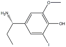 4-((1S)-1-AMINOPROPYL)-2-IODO-6-METHOXYPHENOL Struktur