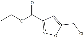 ETHYL 5-(CHLOROMETHYL)ISOXAZOLE-3-CARBOXYLATE Struktur