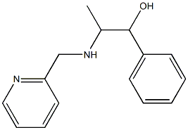 1-PHENYL-2-((PYRIDIN-2-YLMETHYL)AMINO)PROPAN-1-OL Struktur