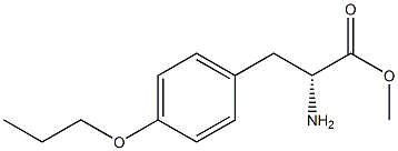 METHYL (2R)-2-AMINO-3-(4-PROPOXYPHENYL)PROPANOATE Struktur