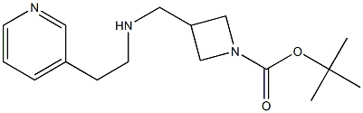 1-BOC-3-([(PYRIDIN-3-YLETHYL)-AMINO]-METHYL)-AZETIDINE Struktur