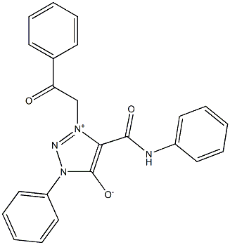 4-(ANILINOCARBONYL)-3-(2-OXO-2-PHENYLETHYL)-1-PHENYL-1H-1,2,3-TRIAZOL-3-IUM-5-OLATE Struktur