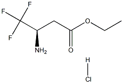 ETHYL 3-(R)-AMINO-4,4,4-TRIFLUOROBUTYRATE HYDROCHLORIDE Struktur