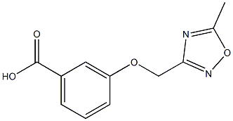 3-[(5-METHYL-1,2,4-OXADIAZOL-3-YL)METHOXY]BENZOIC ACID Struktur