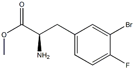 METHYL (2R)-2-AMINO-3-(3-BROMO-4-FLUOROPHENYL)PROPANOATE Struktur