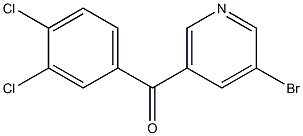 3-BROMO-5-(3,4-DICHLOROBENZOYL)PYRIDINE Struktur