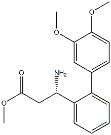 METHYL (3S)-3-AMINO-3-[2-(3,4-DIMETHOXYPHENYL)PHENYL]PROPANOATE Struktur