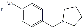 4-[(1-PYRROLIDINO)METHYL]PHENYLZINC IODIDE Struktur