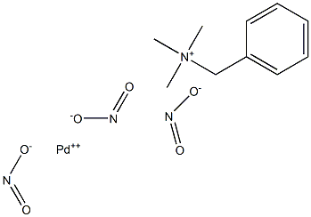 PALLADIUM TRIMETHYLBENZYLAMMONIUM NITRITE Struktur