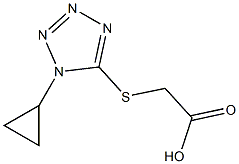 [(1-CYCLOPROPYL-1H-TETRAZOL-5-YL)THIO]ACETIC ACID Struktur