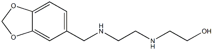 2-((2-((1,3-BENZODIOXOL-5-YLMETHYL)AMINO)ETHYL)AMINO)ETHANOL Struktur