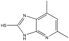 5,7-DIMETHYL-3H-IMIDAZO[4,5-B]PYRIDINE-2-THIOL Struktur