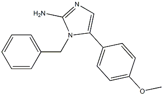 1-BENZYL-5-(4-METHOXY-PHENYL)-1H-IMIDAZOL-2-YLAMINE Struktur