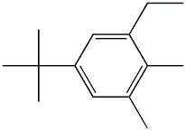 1-TERT-BUTYL-3-ETHYL-4,5-DIMETHYLBENZENE Struktur