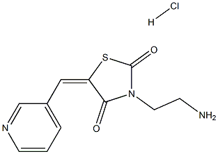 (5E)-3-(2-AMINOETHYL)-5-(PYRIDIN-3-YLMETHYLENE)-1,3-THIAZOLIDINE-2,4-DIONE HYDROCHLORIDE Struktur