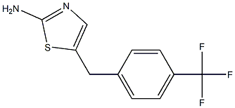 5-[4-(TRIFLUOROMETHYL)BENZYL]-1,3-THIAZOL-2-AMINE Struktur