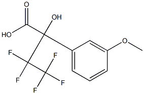 3,3,4,4,4-PENTAFLUORO-2-HYDROXY-2-(3-METHOXYPHENYL)BUTYRIC ACID Struktur