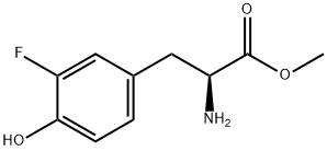 METHYL (2S)-2-AMINO-3-(3-FLUORO-4-HYDROXYPHENYL)PROPANOATE Struktur