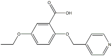 5-ETHOXY-2-(PYRIDIN-4-YLMETHOXY)BENZOIC ACID Struktur