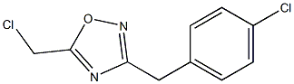 3-(4-CHLOROBENZYL)-5-(CHLOROMETHYL)-1,2,4-OXADIAZOLE Struktur