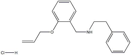 N-[2-(ALLYLOXY)BENZYL]-N-(2-PHENYLETHYL)AMINE HYDROCHLORIDE Struktur