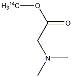 N,N-DIMETHYLGLYCINE, [METHYL-14C]- Struktur