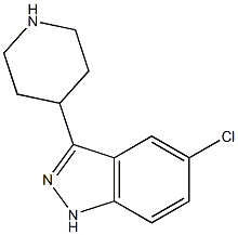 5-CHLORO-3-PIPERIDIN-4-YL-1H-INDAZOLE Struktur