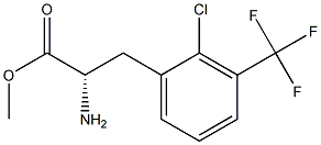 METHYL (2S)-2-AMINO-3-[2-CHLORO-3-(TRIFLUOROMETHYL)PHENYL]PROPANOATE Struktur