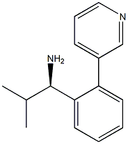 (1R)-2-METHYL-1-(2-(3-PYRIDYL)PHENYL)PROPYLAMINE Struktur