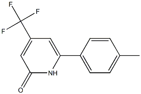 4-(TRIFLUOROMETHYL)-6-P-TOLYLPYRIDIN-2(1H)-ONE Struktur