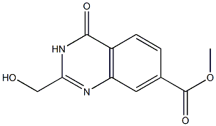 METHYL 2-(HYDROXYMETHYL)-4-OXO-3,4-DIHYDROQUINAZOLINE-7-CARBOXYLATE Struktur