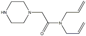 N,N-DIALLYL-2-PIPERAZIN-1-YLACETAMIDE Struktur