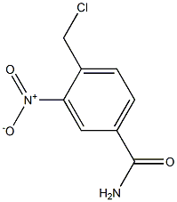 4-(CHLOROMETHYL)-3-NITROBENZAMIDE Struktur