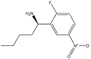 (1R)-1-(2-FLUORO-5-NITROPHENYL)PENTYLAMINE Struktur