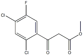 METHYL 2-(2,4-DICHLORO-5-FLUOROBENZOYL)ACETATE Struktur