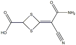 4-(2-AMINO-1-CYANO-2-OXOETHYLIDENE)-1,3-DITHIETANE-2-CARBOXYLIC ACID Struktur