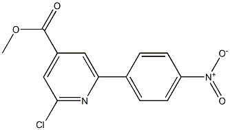 METHYL 2-CHLORO-6-(4-NITROPHENYL)PYRIDINE-4-CARBOXYLATE Struktur