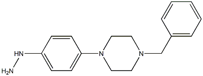 [4-(4-BENZYL-PIPERAZIN-1-YL)-PHENYL]-HYDRAZINE Struktur