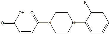 (2Z)-4-[4-(2-FLUOROPHENYL)PIPERAZIN-1-YL]-4-OXOBUT-2-ENOIC ACID Struktur