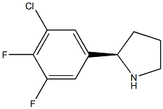 (2R)-2-(5-CHLORO-3,4-DIFLUOROPHENYL)PYRROLIDINE Struktur