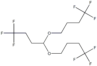 1,1,1-TRIFLUORO-4,4-BIS(4,4,4-TRIFLUOROBUTOXY)BUTANE Struktur