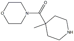 (4-METHYL-PIPERIDIN-4-YL)-MORPHOLIN-4-YL-METHANONE Struktur