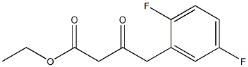 4-(2,5-DIFLUORO-PHENYL)-3-OXO-BUTYRIC ACID ETHYL ESTER Struktur