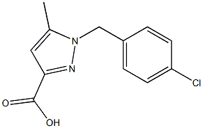 1-(4-CHLOROBENZYL)-5-METHYL-1H-PYRAZOLE-3-CARBOXYLIC ACID Struktur